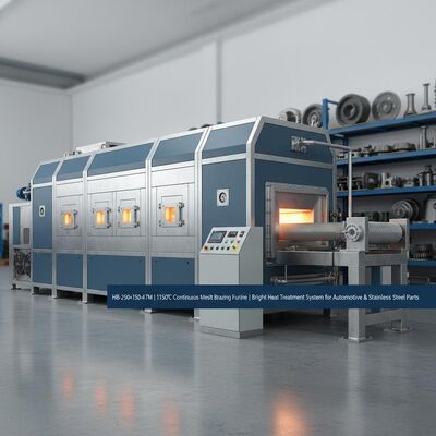 acheter HB-250×150-4.7M Furon à brasage à bande de maille continue à température maximale de 1150 °C et contrôle précis à 4 zones pour un traitement thermique brillant fabrication en ligne