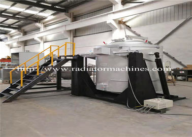 acheter Fours électriques en aluminium de fusion des métaux inclinant 500KG la résistance 75kW fabrication en ligne