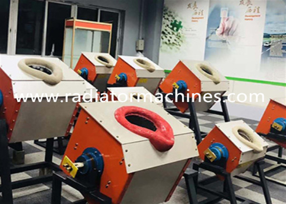 acheter Capacité industrielle de fréquence moyenne du four 5KG de fusion des métaux de l'induction 25KW pour l'aluminium acier-cuivre fabrication en ligne
