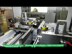 Mécanisme de sertissage et de roulage pour réservoir en plastique chauffant automatique à 4 côtés