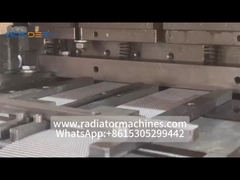 Machine de fabrication de nageoires d'aluminium à double bobine déposée