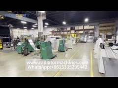 Générateur de puissance Machine d'estampage à nageoires d'aluminium pour nageoires ondulées, lancées et plates