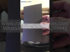 échangeur de chaleur ondulé d'une largeur maximale de 600 mm et d'une hauteur de 1 mm en acier inoxydable