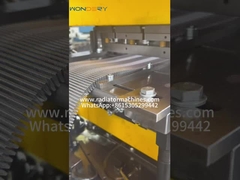 machine de fabrication de nageoires de radiateur à volet en aluminium, presse à étrier les nageoires